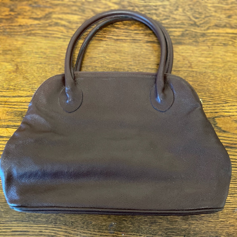Maurizio Taiuti Vintage Brown leather handbag. Made in Italy